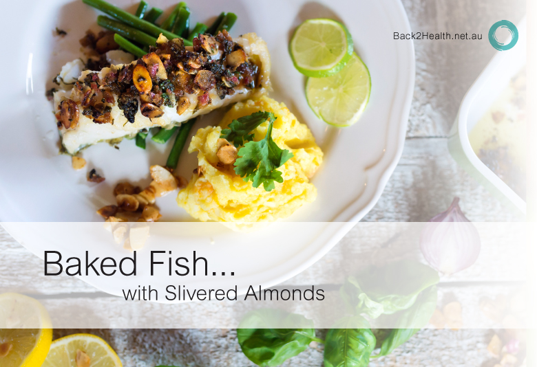 Baked Fish with Slivered Almonds