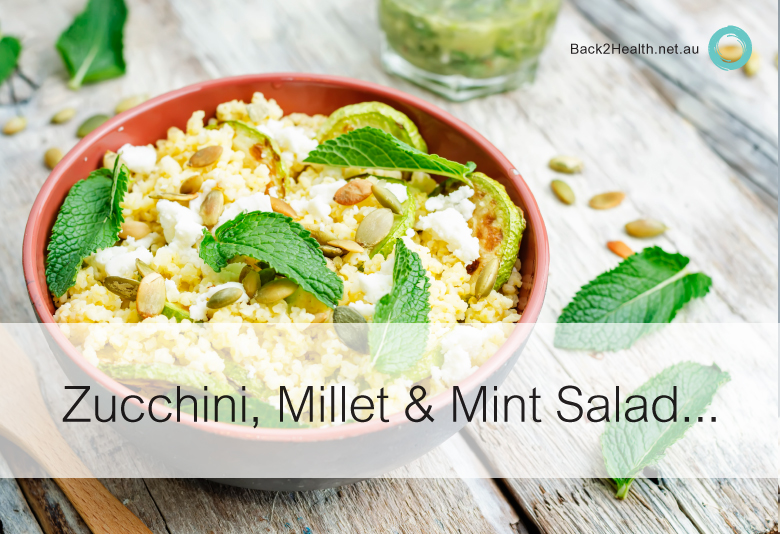 Zucchini, Millet and Mint salad